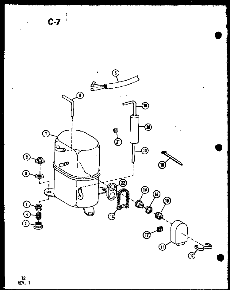 Page 5 Diagram and Parts List for ES2183SPM P6753518R Amana Air Conditioner