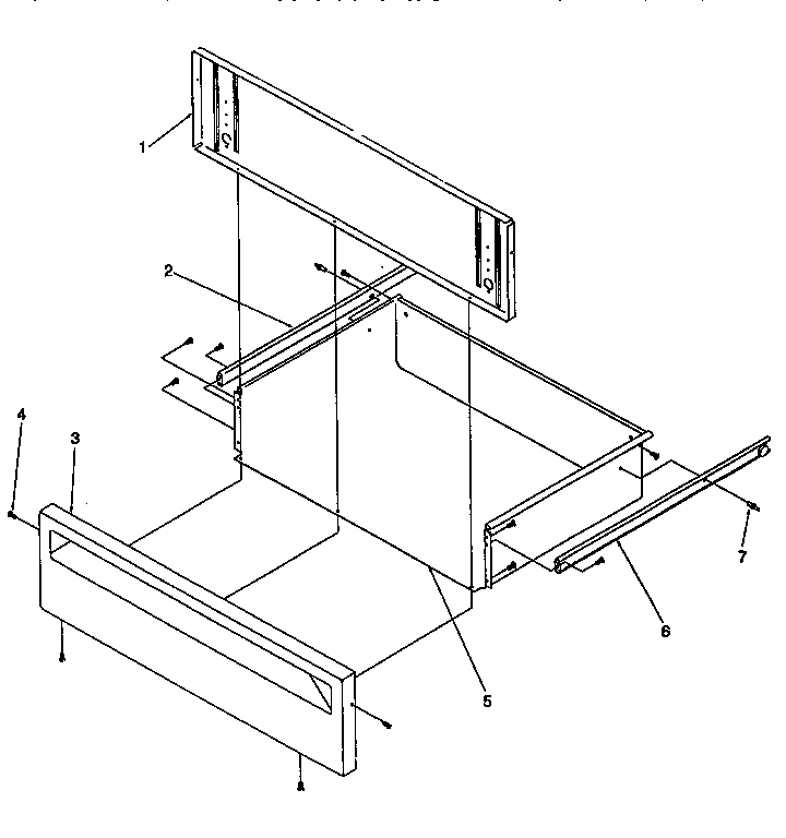 Storage Door Diagram and Parts List for ARG7600W-P1141298NW  Amana Range