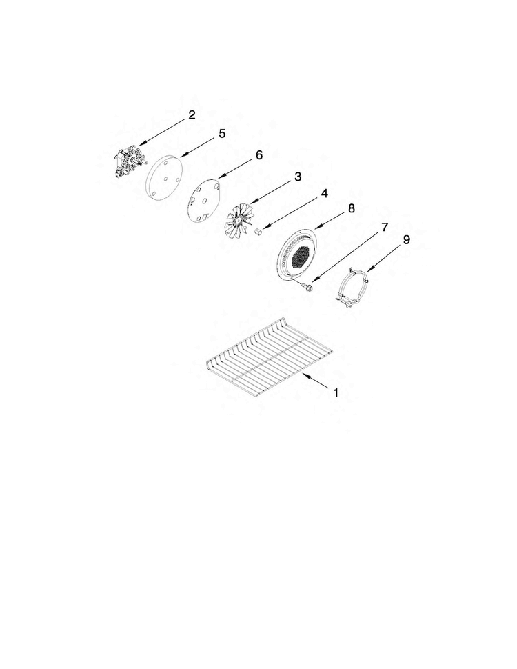 Internal Oven Parts Diagram and Parts List for MGT8885XB00  Maytag Range
