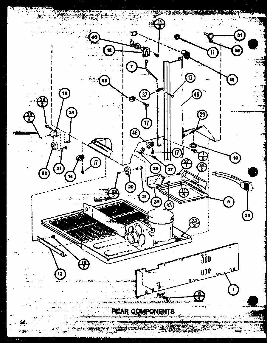 (tl22m/p7858515w) (tli22m/p7858525w) Diagram and Parts List for TLI22M-P7858524W  Amana Refrigerator