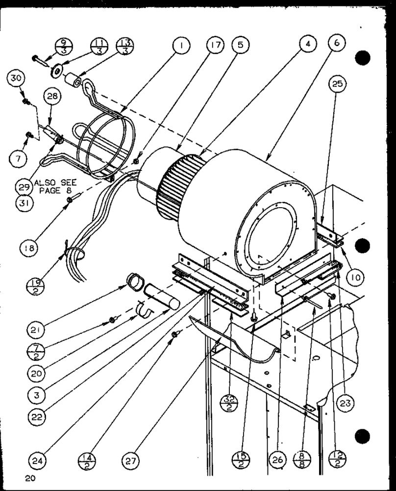Diagram 8 Diagram and Parts List for GCI140C35B P1106608F Amana Furnace