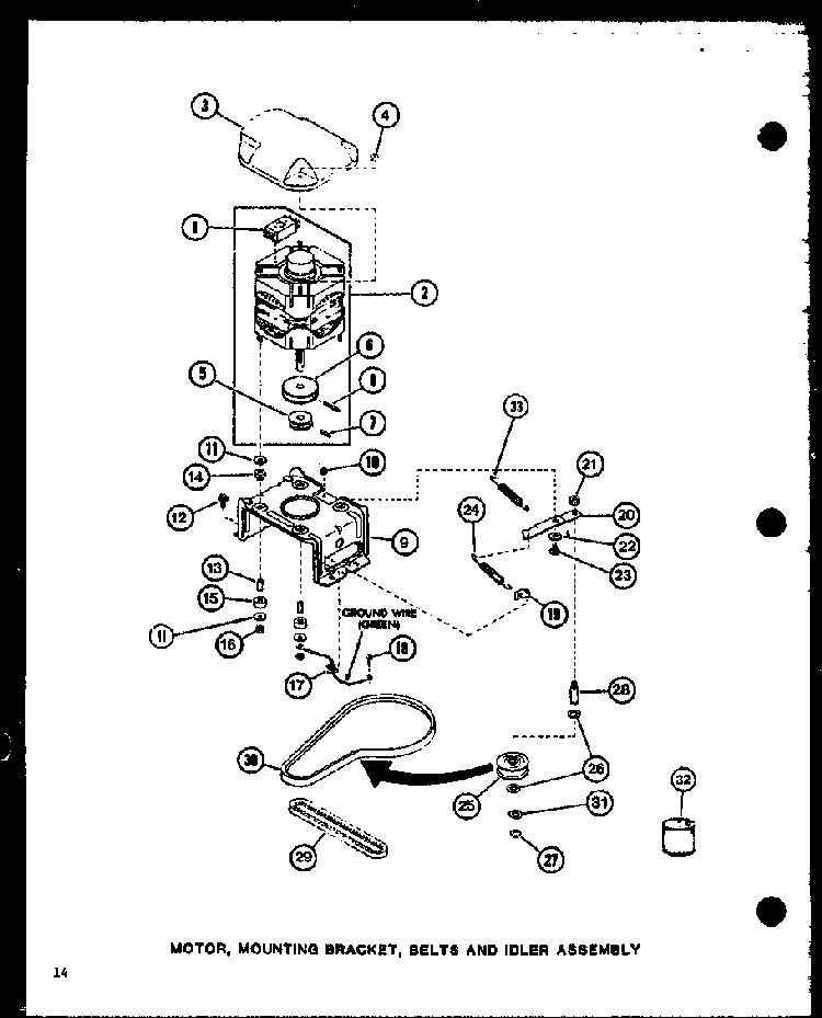 Section 6 Diagram and Parts List for LW2600 P7804701W Amana Washer