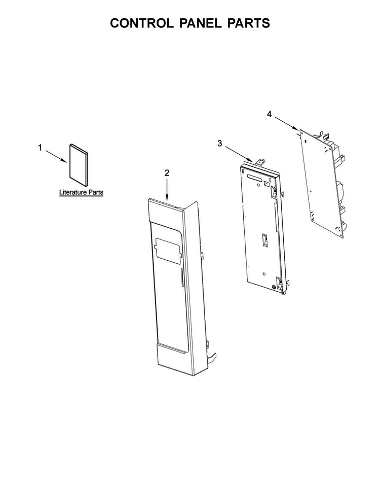 Control Panel Parts Diagram and Parts List for MMV5219DE0  Maytag Microwave