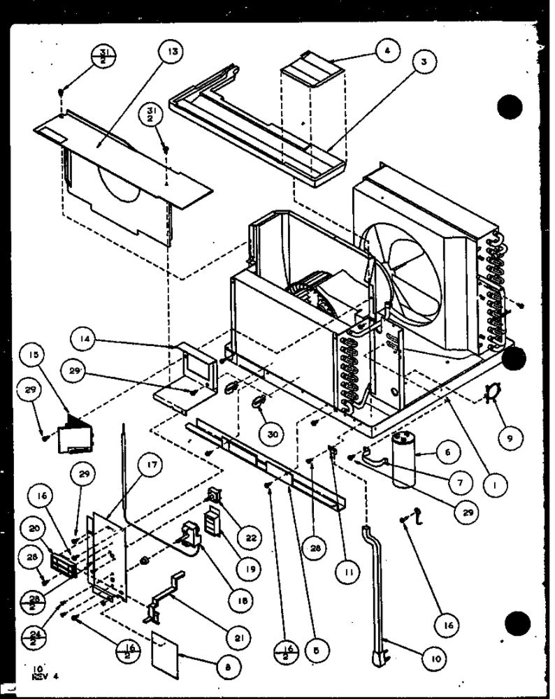 Diagram 3 Diagram and Parts List for 7P2MB P1114103R Amana Air Conditioner