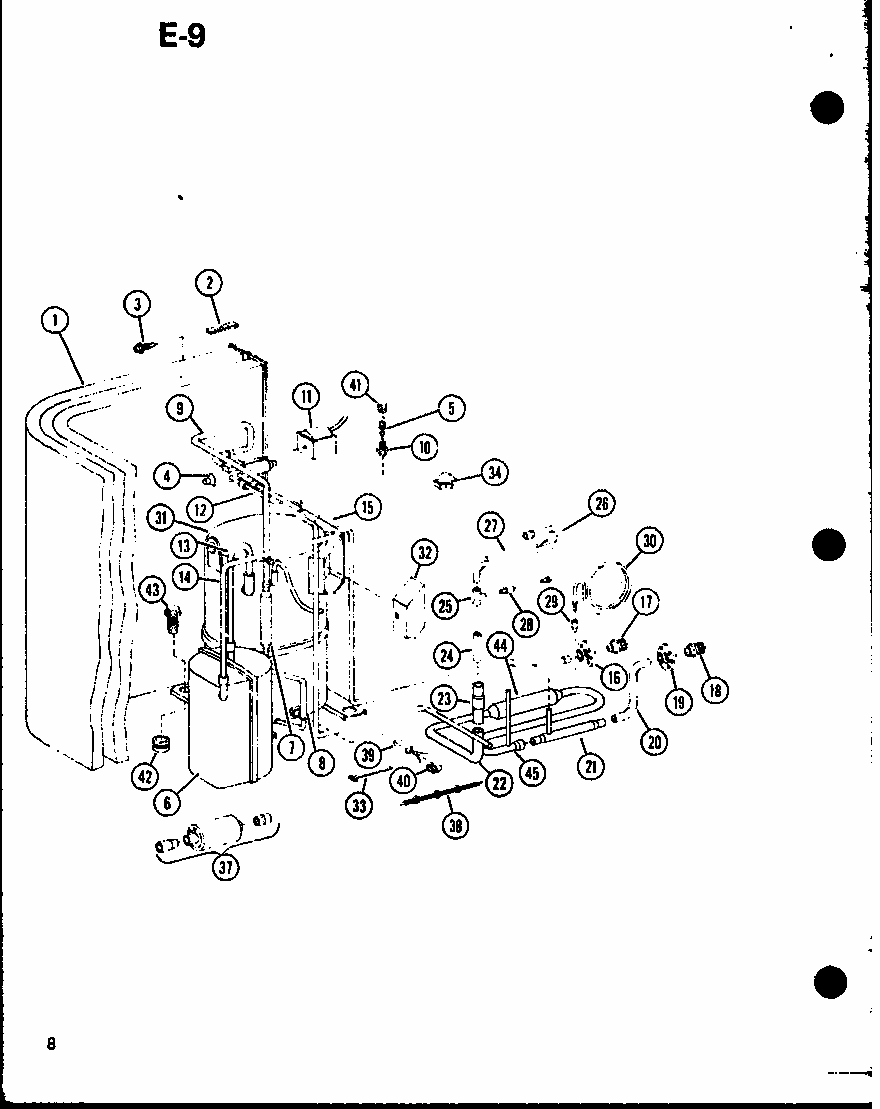 (erhq24-w01b/p68522-2c) (erhq18-w01b/p68522-1c) Diagram and Parts List for ERQH18-W01B P68522-1C Amana Air Conditioner