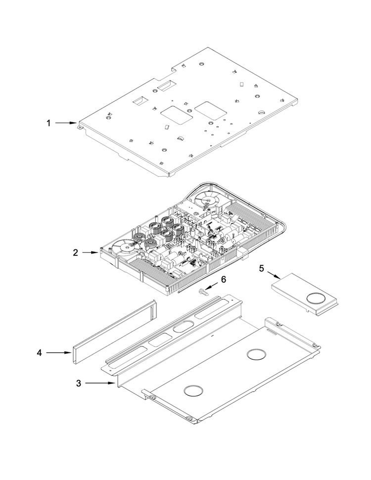Interior Parts Diagram and Parts List for JIS1450CDS0  Jenn-Air Range