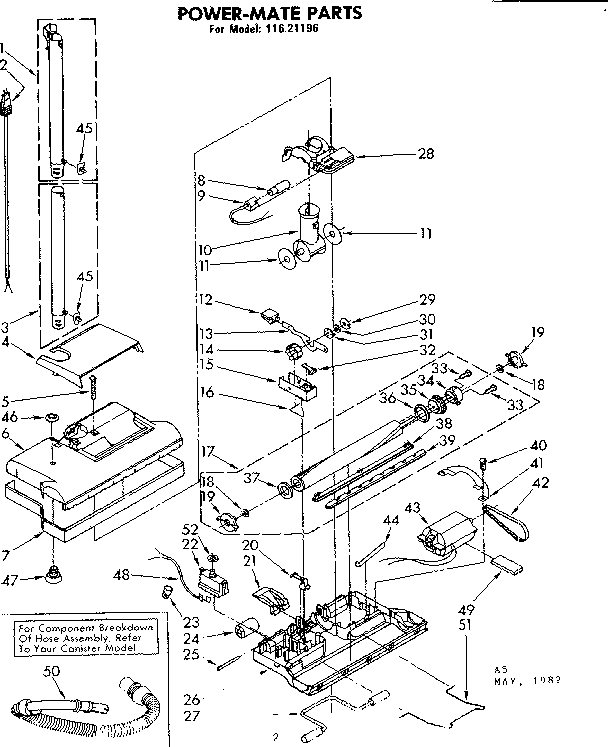 Powermate Parts Diagram and Parts List for 11621196  Kenmore Filters & Accessories