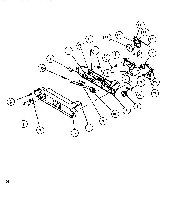 Ice And Water Cavity 2 Diagram and Parts List for SBDE520K-P1109903W  Amana Refrigerator