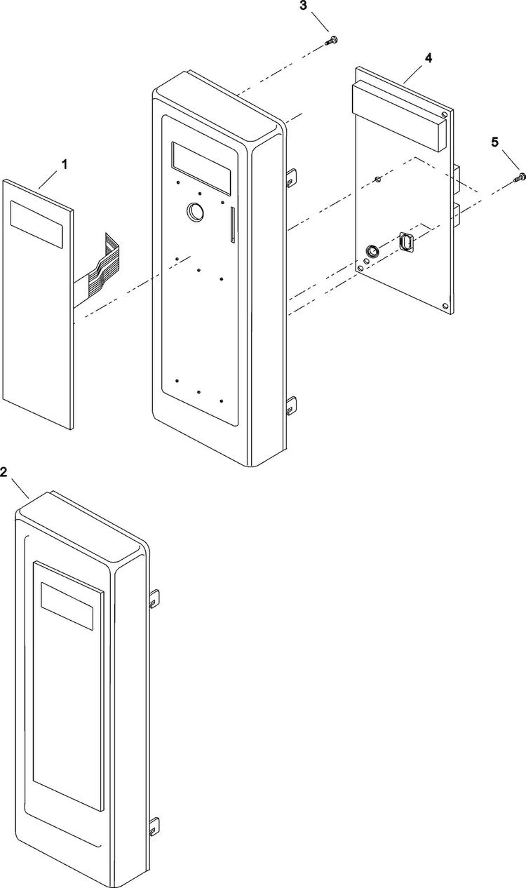 Timer And Escutcheon Diagram and Parts List for RFS511SW2A-P133022  Amana Microwave