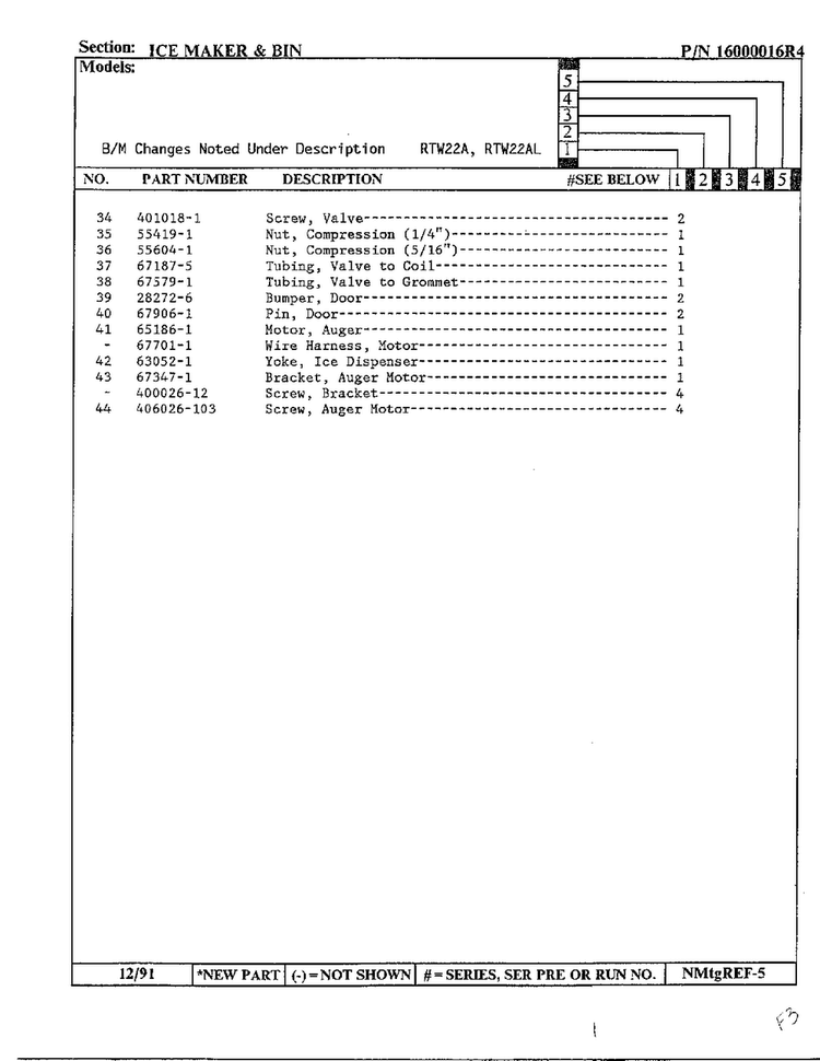 Ice Maker And Bin Page 3 Diagram and Parts List for 22752  Maytag Refrigerator