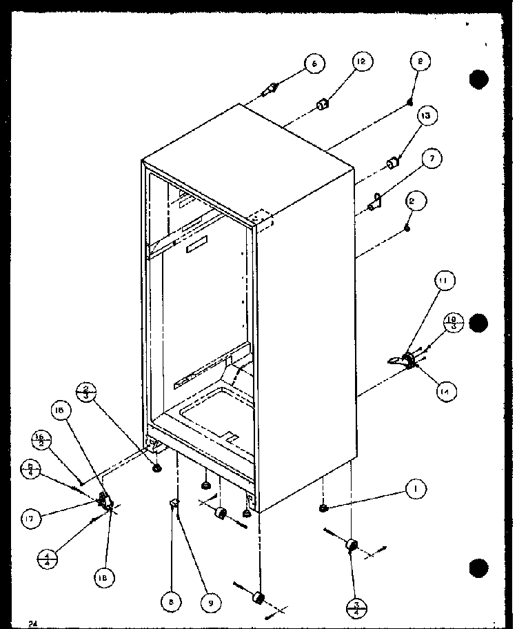 Section 4 Diagram and Parts List for TZ18Q2W-P1156103WW  Amana Refrigerator