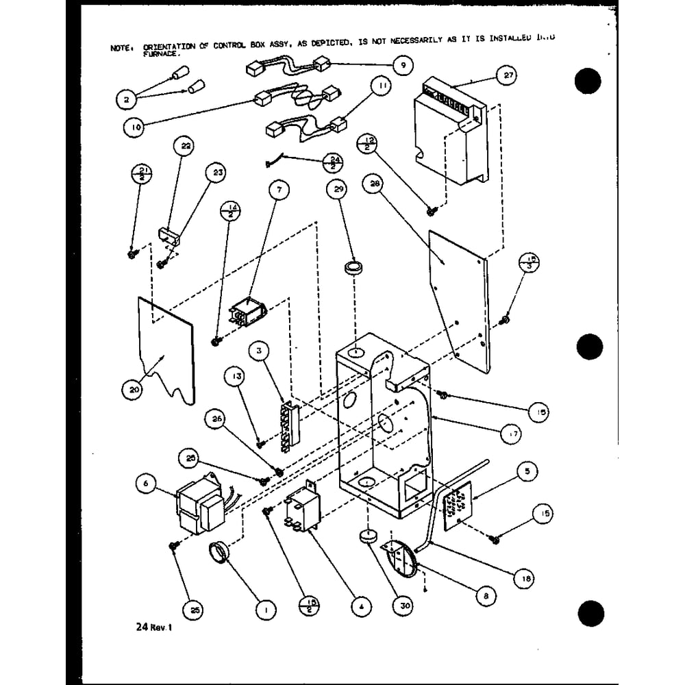 Diagram 9 Diagram and Parts List for GUI090B30AB P1158604F Amana Furnace