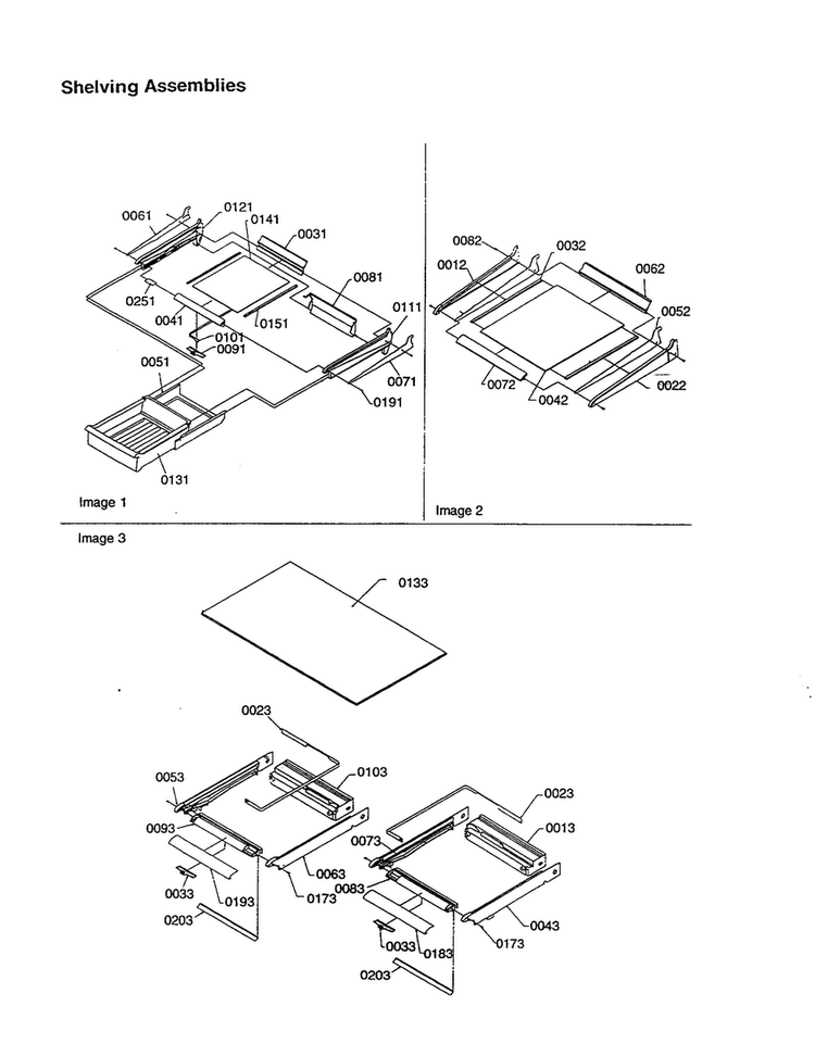 Shelving Assemblies Diagram and Parts List for TX21VW-P1301804WW  Amana Refrigerator