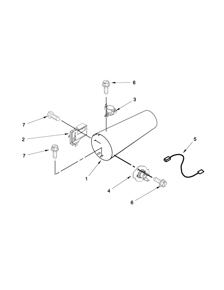 Dryer Heating Parts - Gas Diagram and Parts List for MLE20PNBGW1  Maytag Washer Dryer Combo