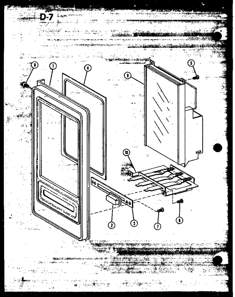 Control Panel Diagram and Parts List for CRMC-30 P74919-2M Amana Microwave