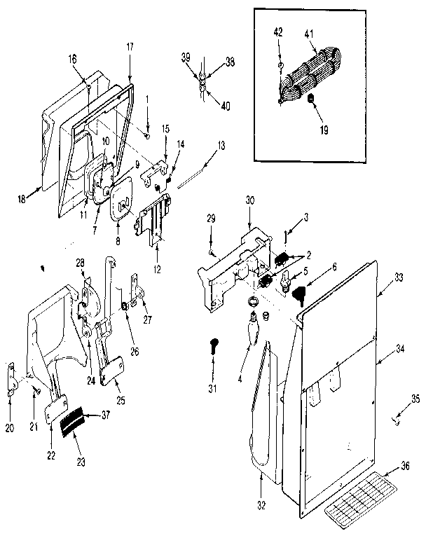 Ice & Water Dispenser Diagram and Parts List for JRTD226LB-MAJ82A  Jenn-Air Refrigerator