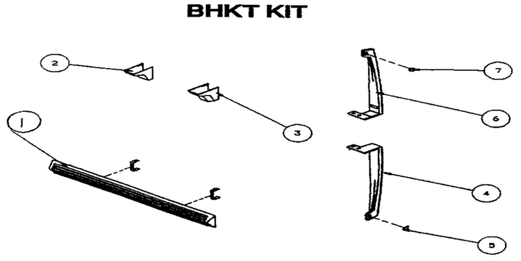 Bhkt Kit Diagram and Parts List for TX18R-P1158404W  Amana Refrigerator