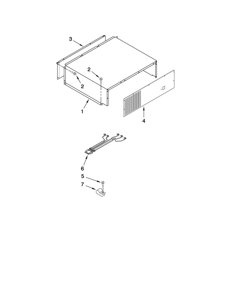 Top Grille And Unit Cover Parts Diagram and Parts List for JS48NXFXDW00  Jenn-Air Refrigerator