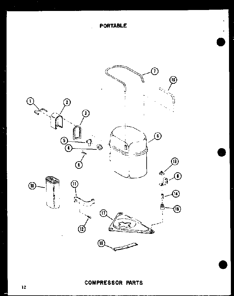 Compressor Parts Diagram and Parts List for ES6P-2AMR P54972-26R Amana Air Conditioner