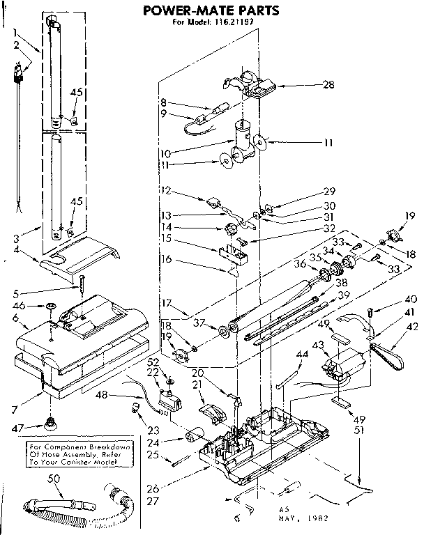 Powermate Parts Diagram and Parts List for 11621197  Kenmore Filters & Accessories