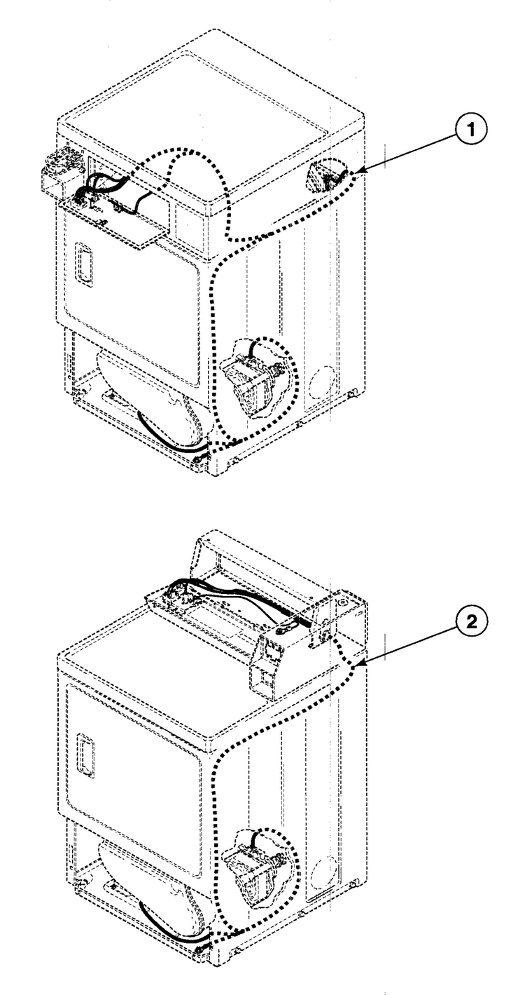 Harnesses Diagram and Parts List for SDG609WF  Speed Queen Dryer