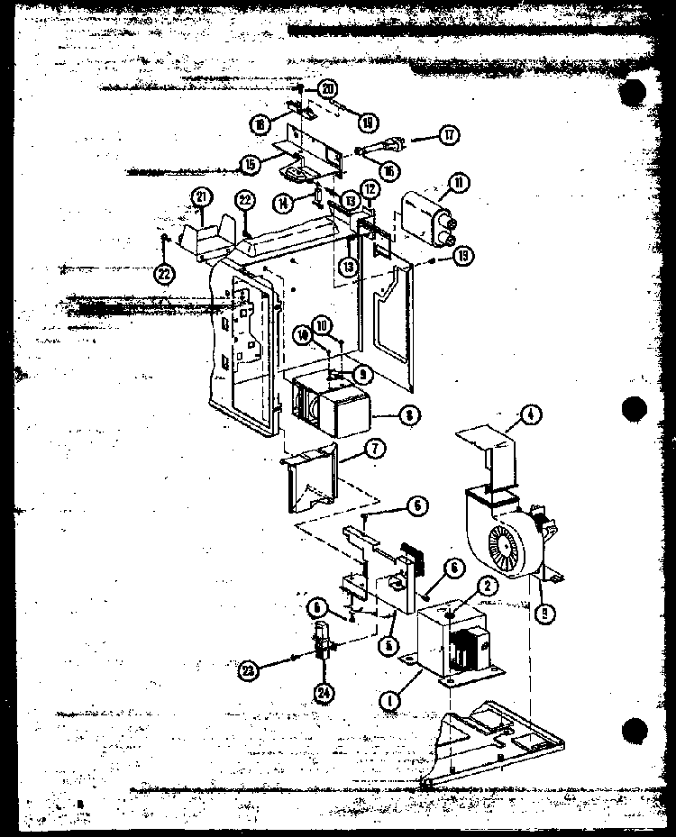 Section 5 Diagram and Parts List for MLMTK1  Amana Microwave