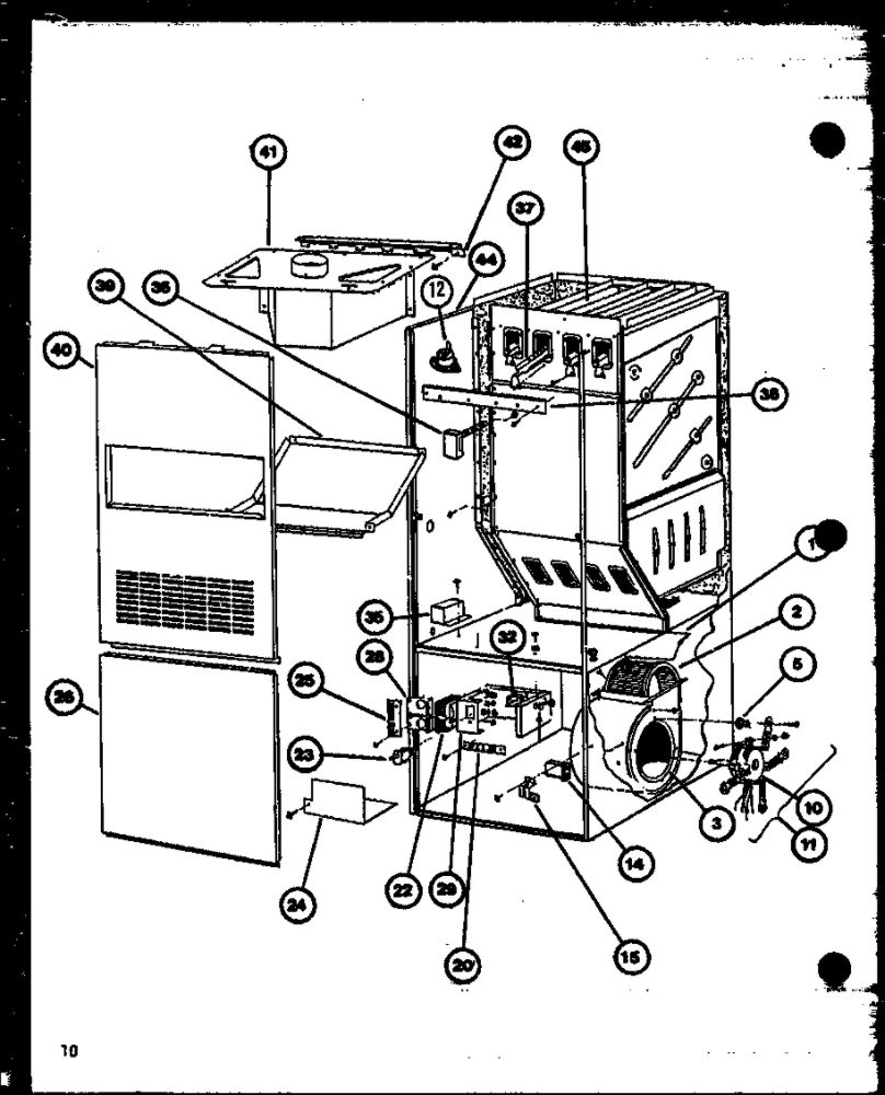 Diagram 3 Diagram and Parts List for GH1000 P9806204F Amana Furnace