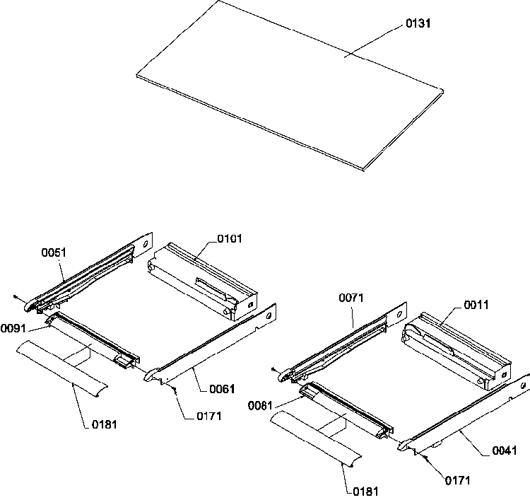 Crisper Assembly Diagram and Parts List for TM18VW-P1305902WW  Amana Refrigerator