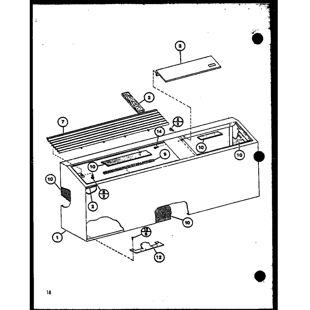 Diagram 6 Diagram and Parts List for PTC15300B P9913520R Amana Air Conditioner