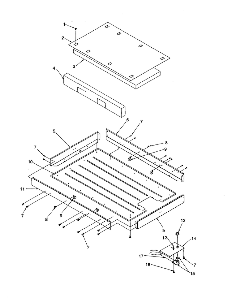 Heater Box Diagram and Parts List for AKT3630E-P1143717NE  Amana Cooktop