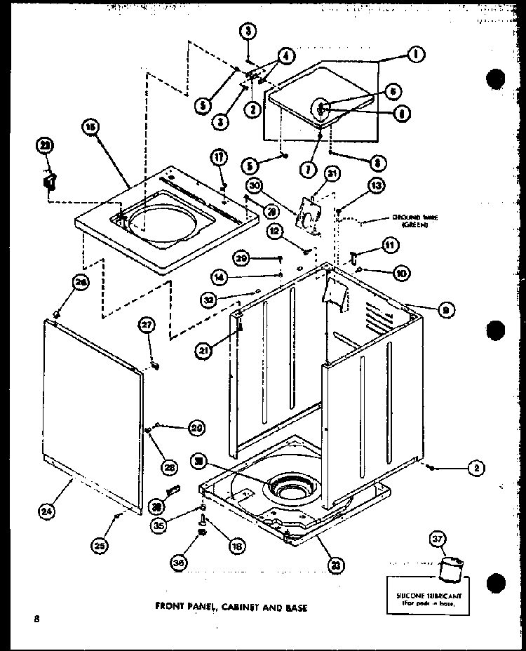 Section 5 Diagram and Parts List for LW2600 P7804701W Amana Washer