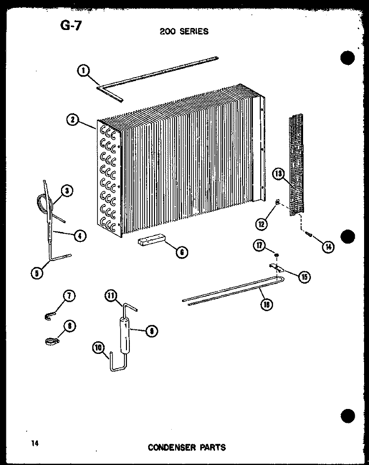 CONDENSER PARTS Diagram and Parts List for 218-3EWS P5541780R Amana Air Conditioner