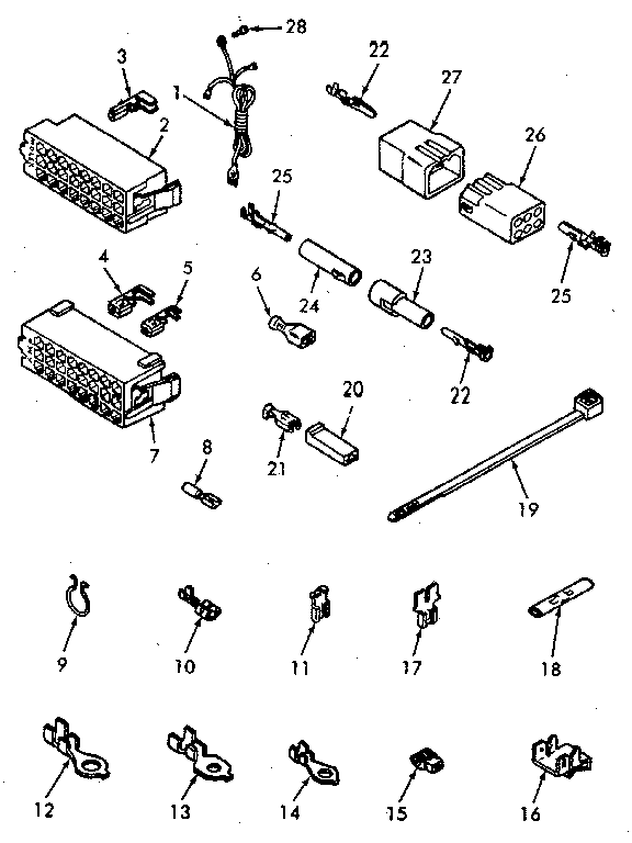 Power Cord And Wire Terminals Diagram and Parts List for NA8631W33921  Speed Queen Washer