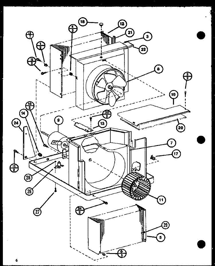 Page 2 Diagram and Parts List for ES2183HES P9938606R Maytag Air Conditioner