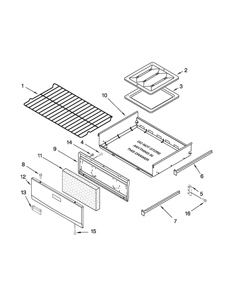 Oven And Broiler Parts Diagram and Parts List for AGR4433XDS1  Amana Range