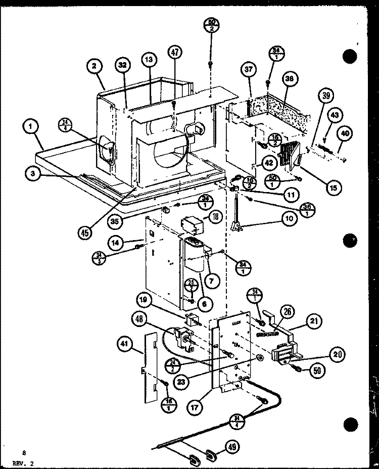 Page 3 Diagram and Parts List for CES2183HER P9945901R Amana Air Conditioner