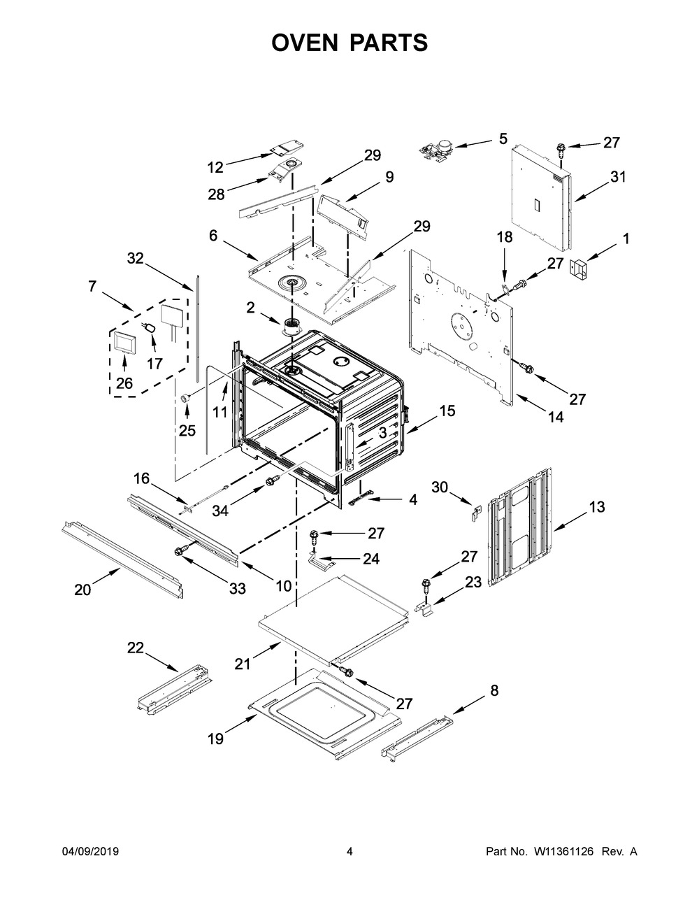 Oven Parts Diagram and Parts List for JMW2430IL01  Maytag Microwave Oven Combo