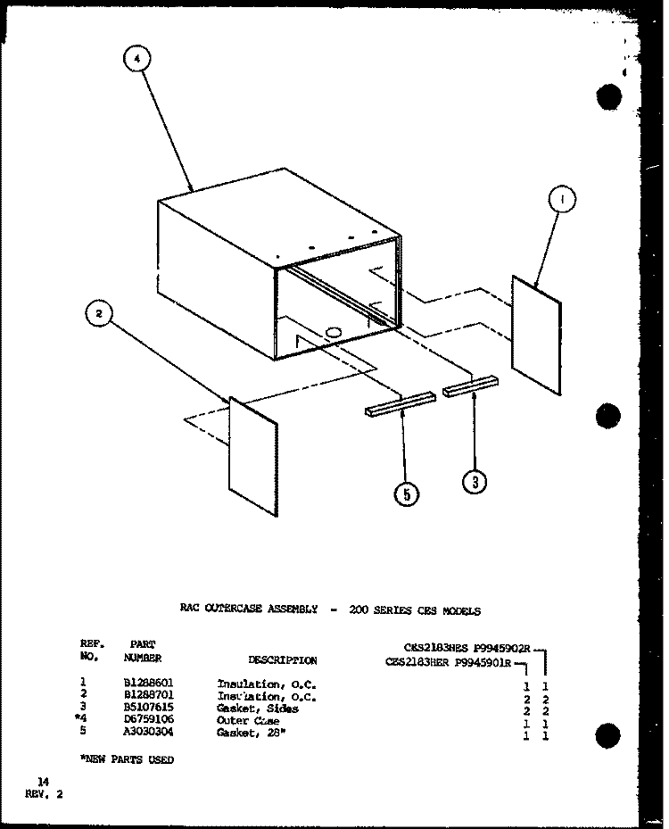 Page 7 Diagram and Parts List for CES2183HER P9945901R Amana Air Conditioner