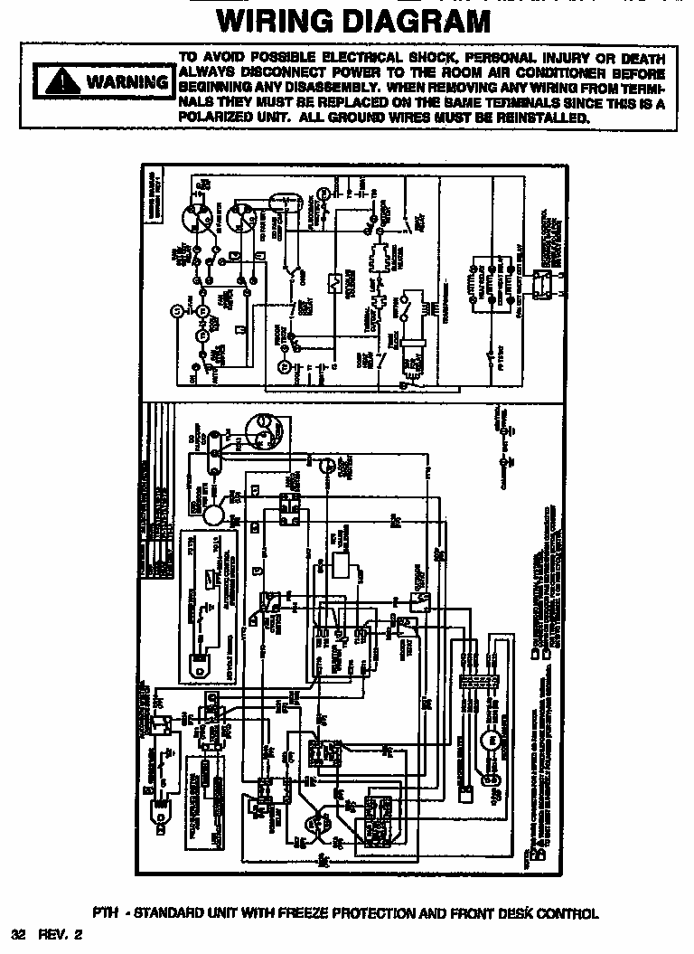 Wiring Diagram Diagram and Parts List for PTH08525J P1169149R Amana Air Conditioner