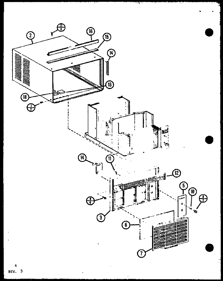 Page 1 Diagram and Parts List for 2215S P9938609R Amana Air Conditioner