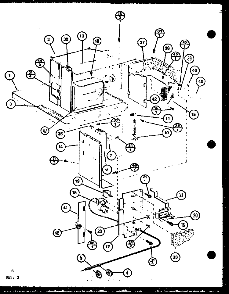 Page 4 Diagram and Parts List for 2215S P9938609R Amana Air Conditioner