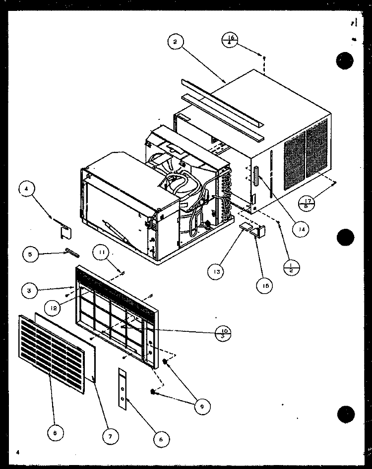 Page 1 Diagram and Parts List for 18C3EV P1156702R Amana Air Conditioner