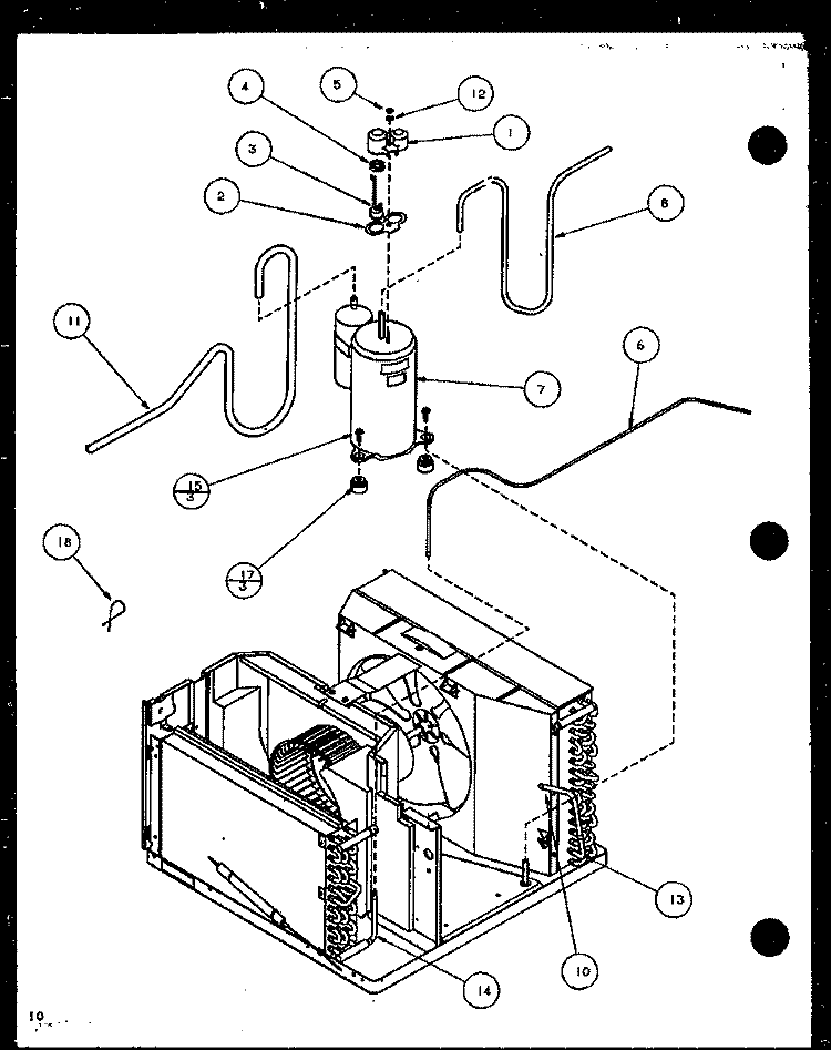 Page 4 Diagram and Parts List for 18C3EV P1156702R Amana Air Conditioner