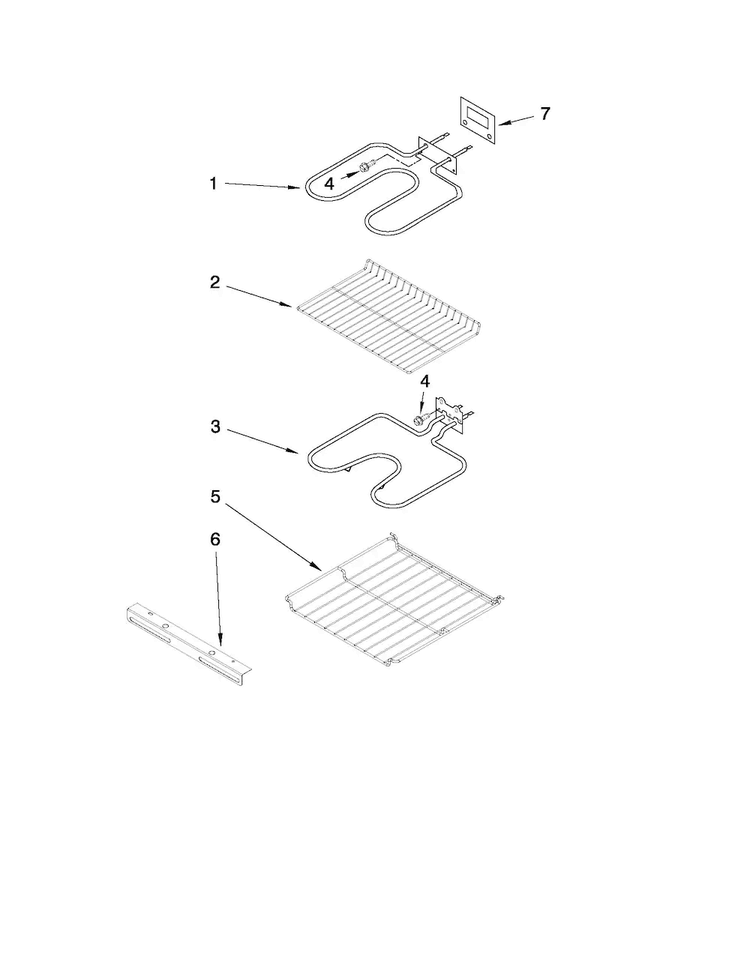 Internal Oven Parts Diagram and Parts List for CWE5800ACE28  Maytag Wall Oven
