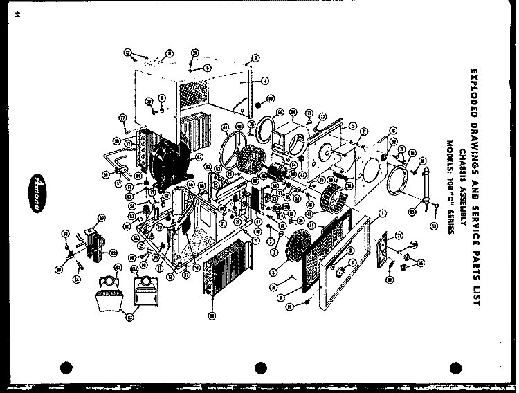 Page 6 Diagram and Parts List for 100LCS-2P 100LCS02P Amana Air Conditioner