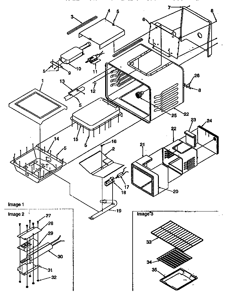 Cavity Diagram and Parts List for ARG7200L-P1143316NL  Amana Range