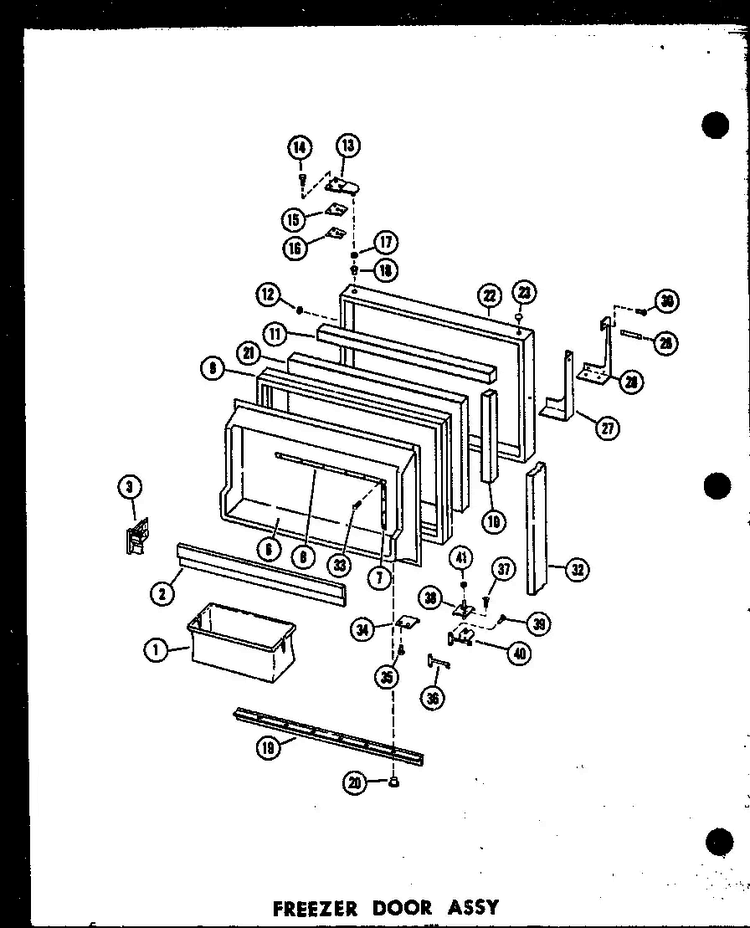Section 13 Diagram and Parts List for ESRF-16W-AG-P60303-52WG  Amana Refrigerator