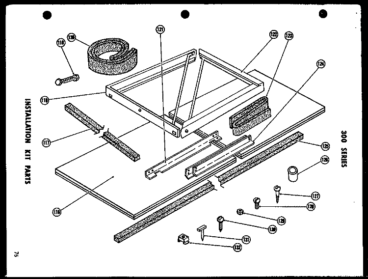 INSTALLATION PARTS Diagram and Parts List for 329-3B P5805514R Amana Air Conditioner