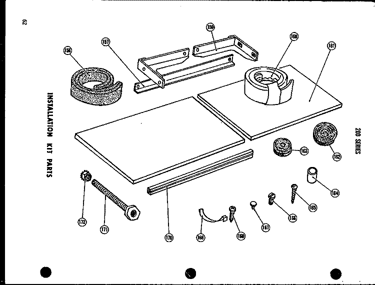INTERIOR PARTS Diagram and Parts List for 212-3J P5465516R Amana Air Conditioner