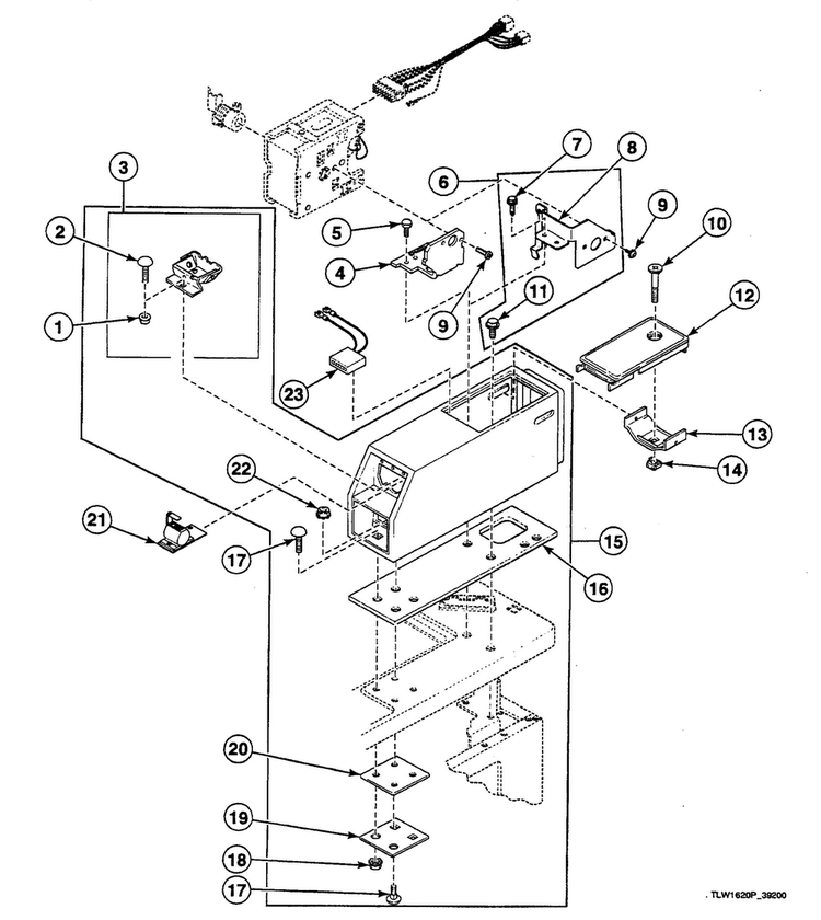 Meter Case Diagram and Parts List for SWTW21LN  Speed Queen Washer